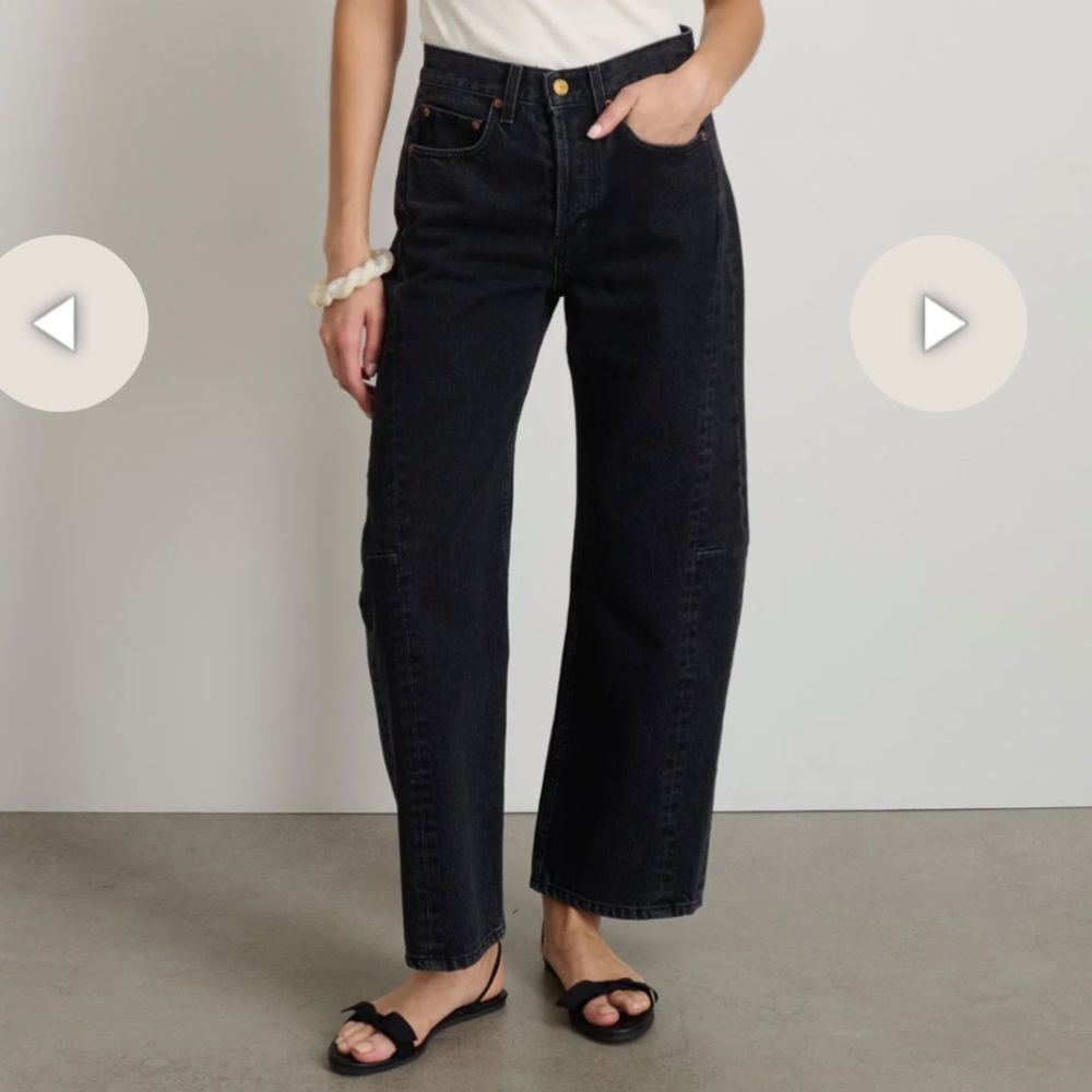 B Sides Slim lasso jean black